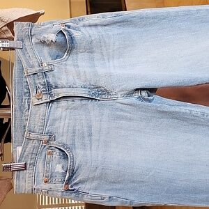 Gap mid-rise girlfriend jeans